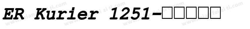 ER Kurier 1251字体转换